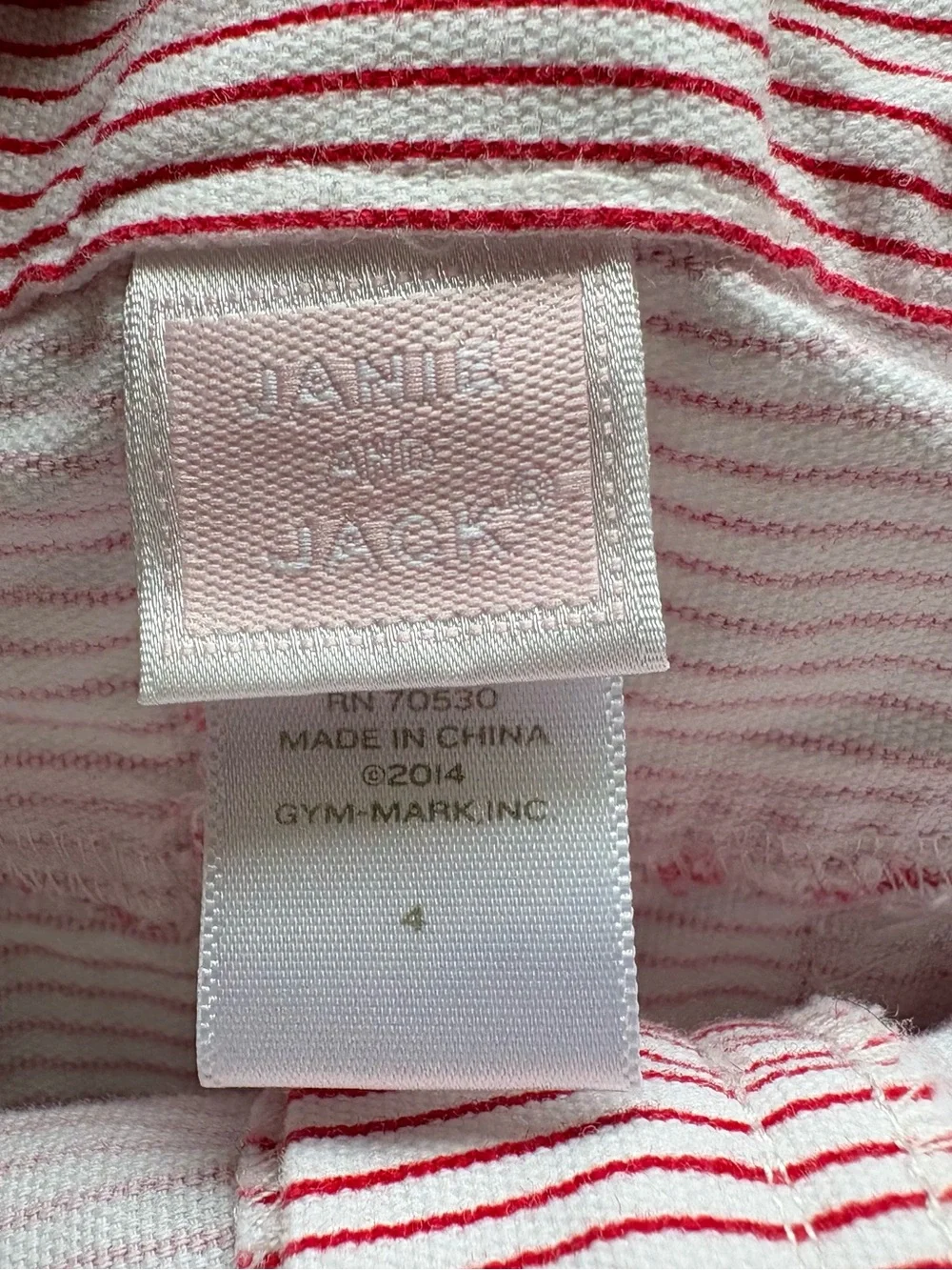 Girls “Janie & Jack “ Red Stripe Skirt 4